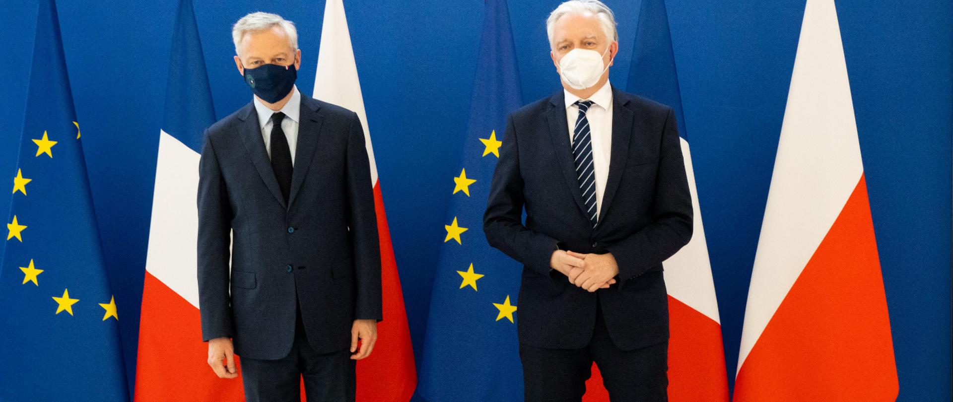 Spotkanie premiera Jarosława Gowina z francuskim ministrem gospodarki Bruno Le Maire w Paryżu.