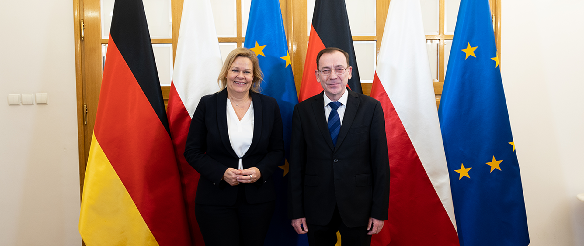 Spotkanie Ministra Mariusza Kamińskiego z Minister Federalną ds. wewnętrznych RFN Nancy Faeser