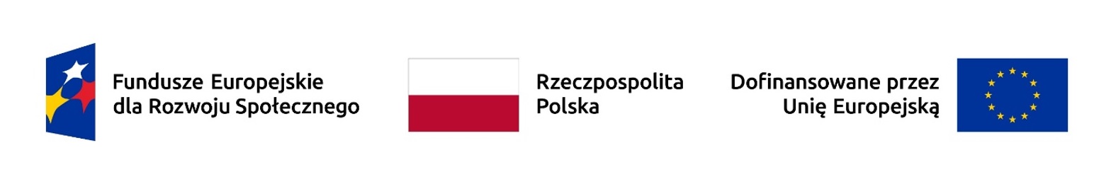 Belka z logotypami FERS, RP i UE