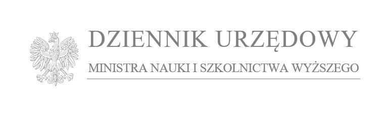 Winieta Dziennika Urzędowego Ministra Nauki i Szkolnictwa Wyższego