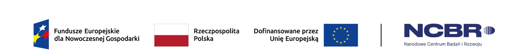 Belka z logotypami FENG, RP, UE i NCBR.