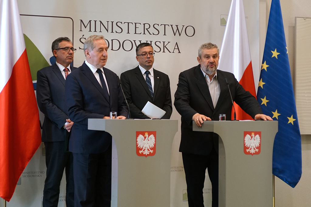 Konferencja prasowa w Ministerstwie Środowiska