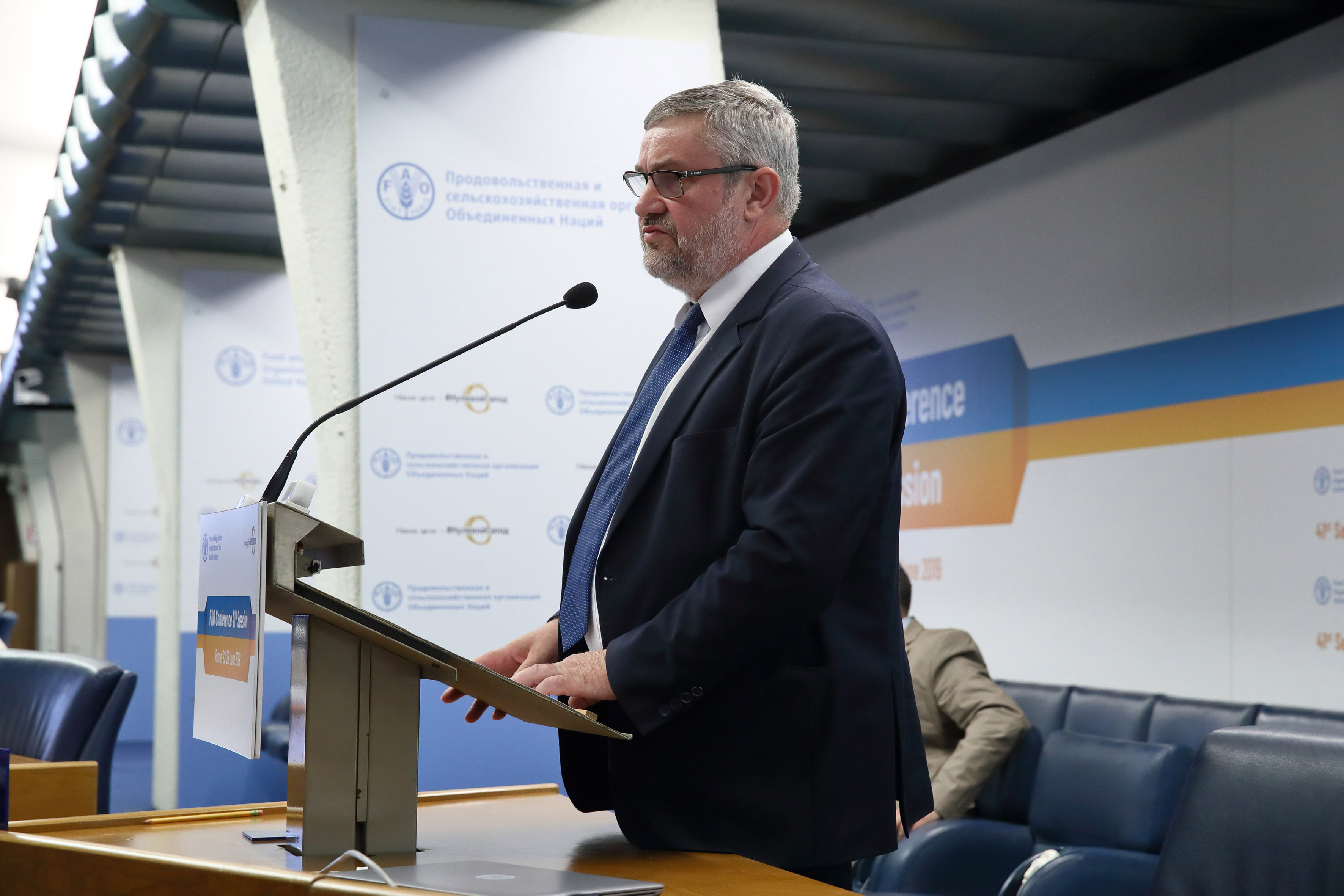 Min. J.K. Ardanowski podczas wystąpienia w Rzymie fot. Grzegorz Gałązka