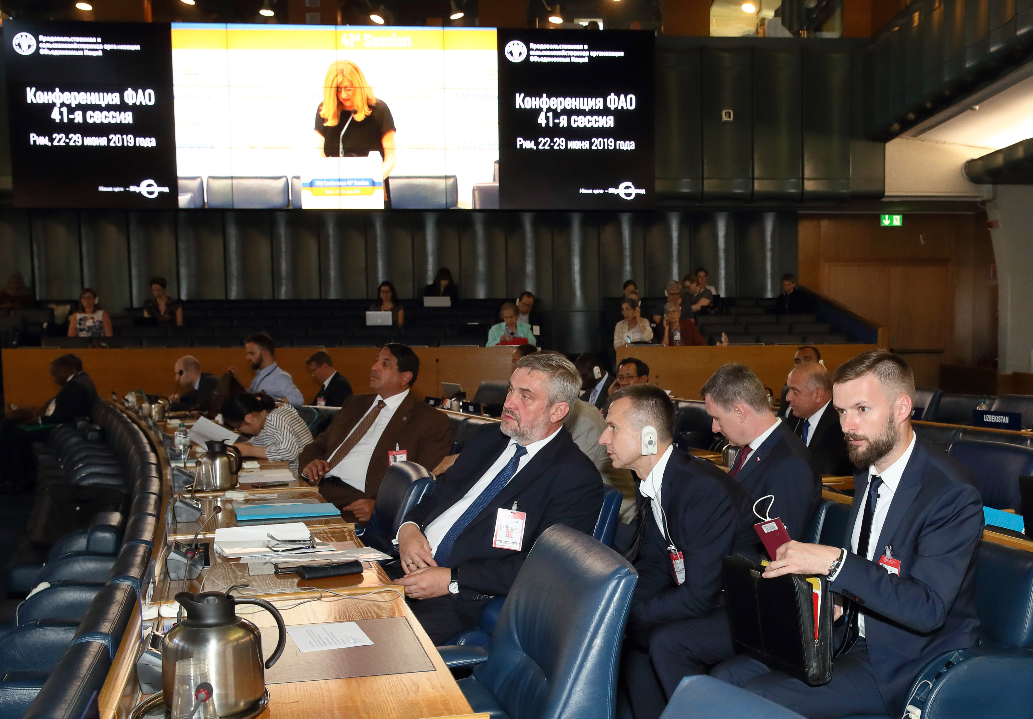 Min. J. K. Ardanowski podczas Sesji w Rzymie fot. Grzegorz Gałązka