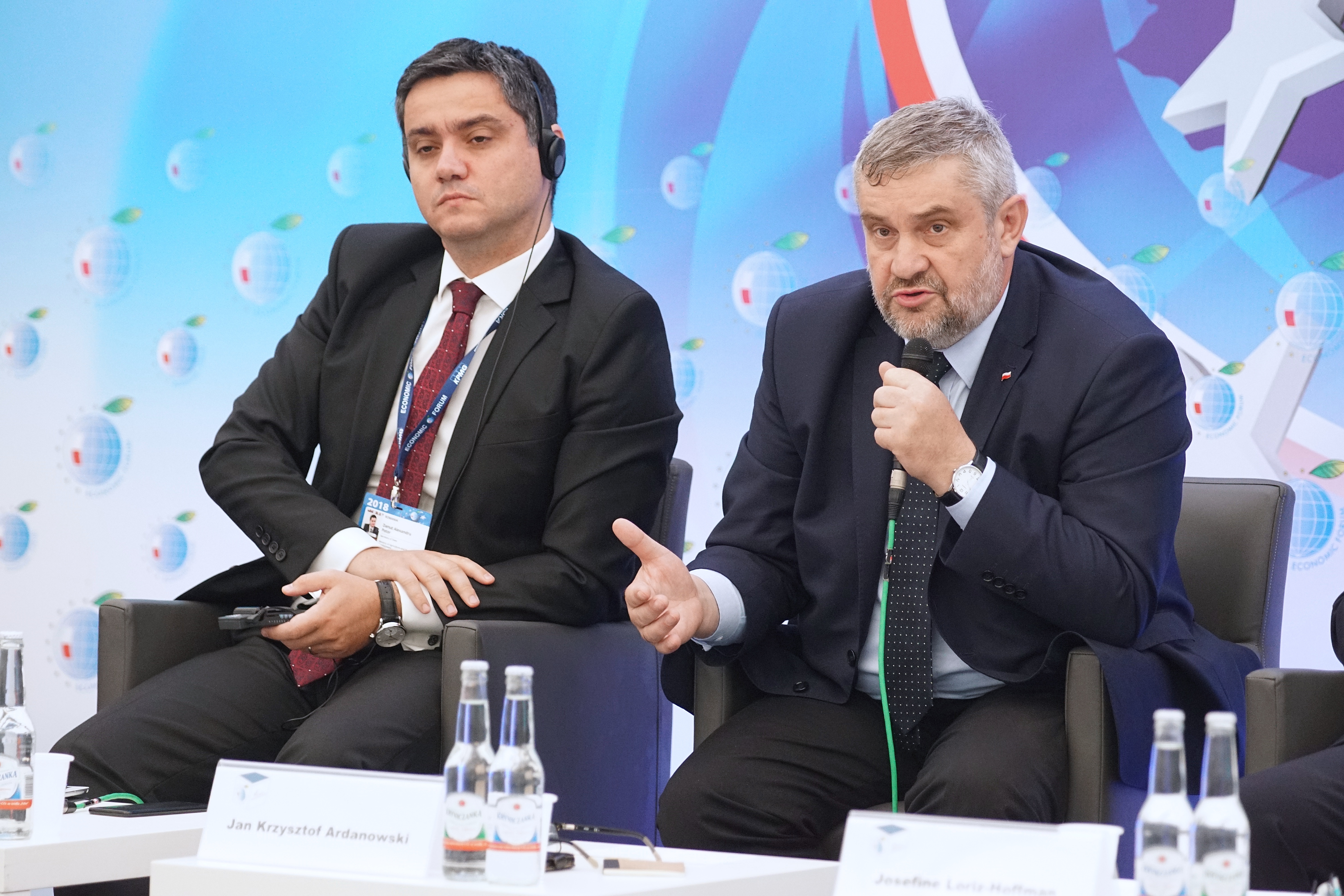 Minister Jan Krzystof Ardanowski w trakcie dabaty o WPR w Krynicy