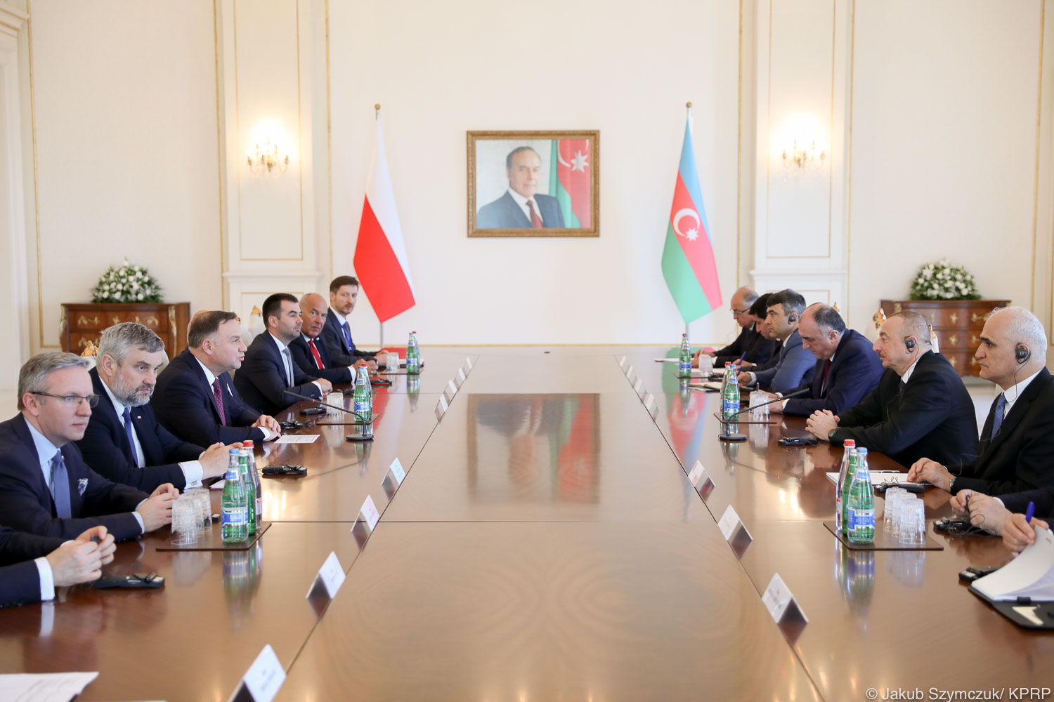 Rozmowy dwustronne pod przewodnictwem prezydent&oacute;w Polski i Azerbejdżanu fot. Jakub Szymczuk KPRP