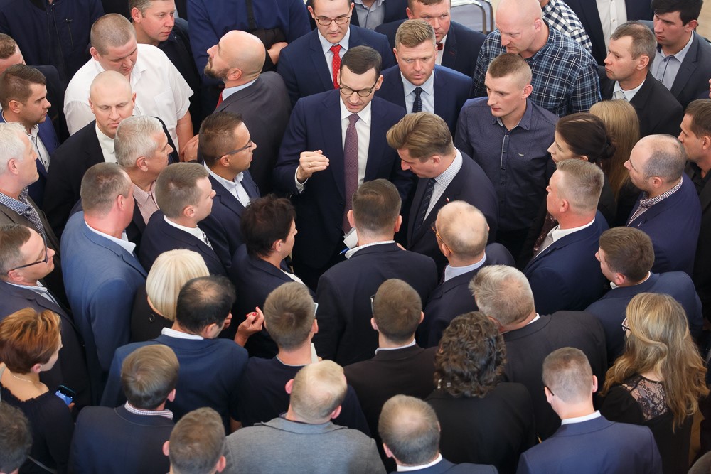 Uczestnicy spotkania Młoda Polska Wieś (Fot. Krystian Maj KPRM)