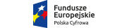 Logotyp Fundusze Europejskie Polska Cyfrowa.