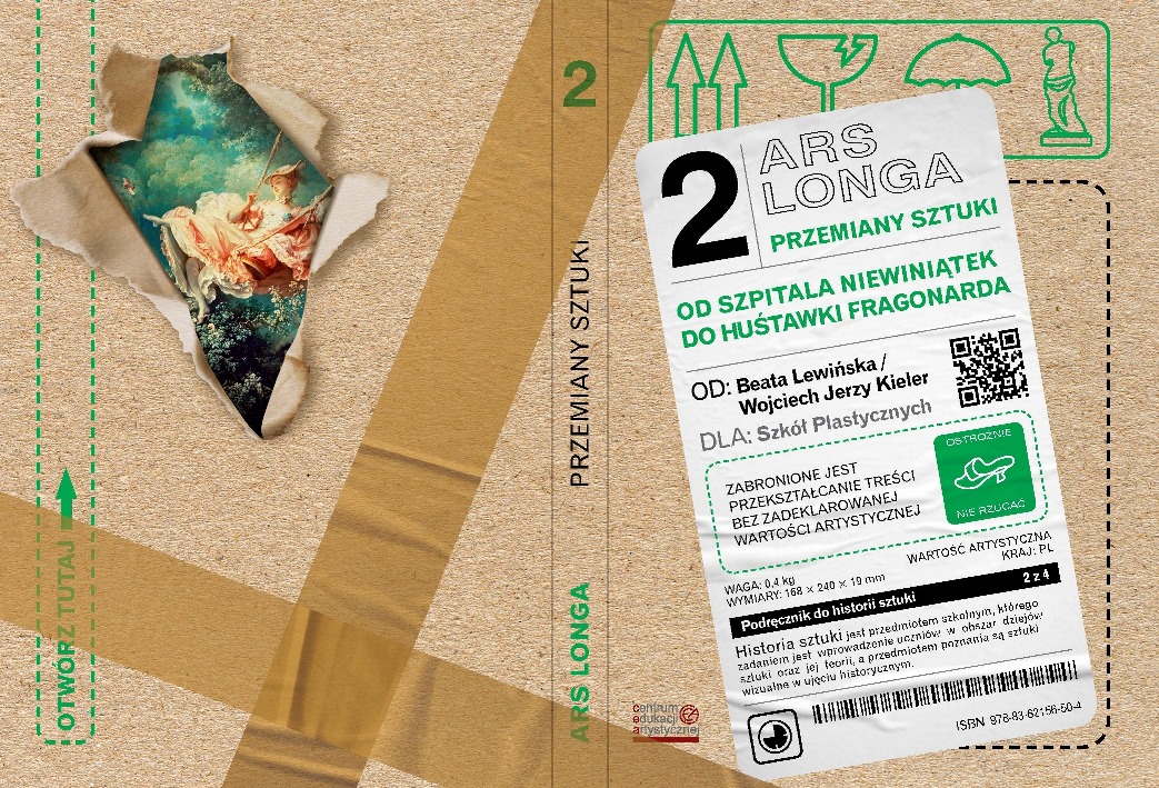 Okładka książki: Beata Lewińska, Wojciech Jerzy Kieler, Przemiany sztuki od Szpitala Niewiniątek do Huśtawki Fragonarda, tom II