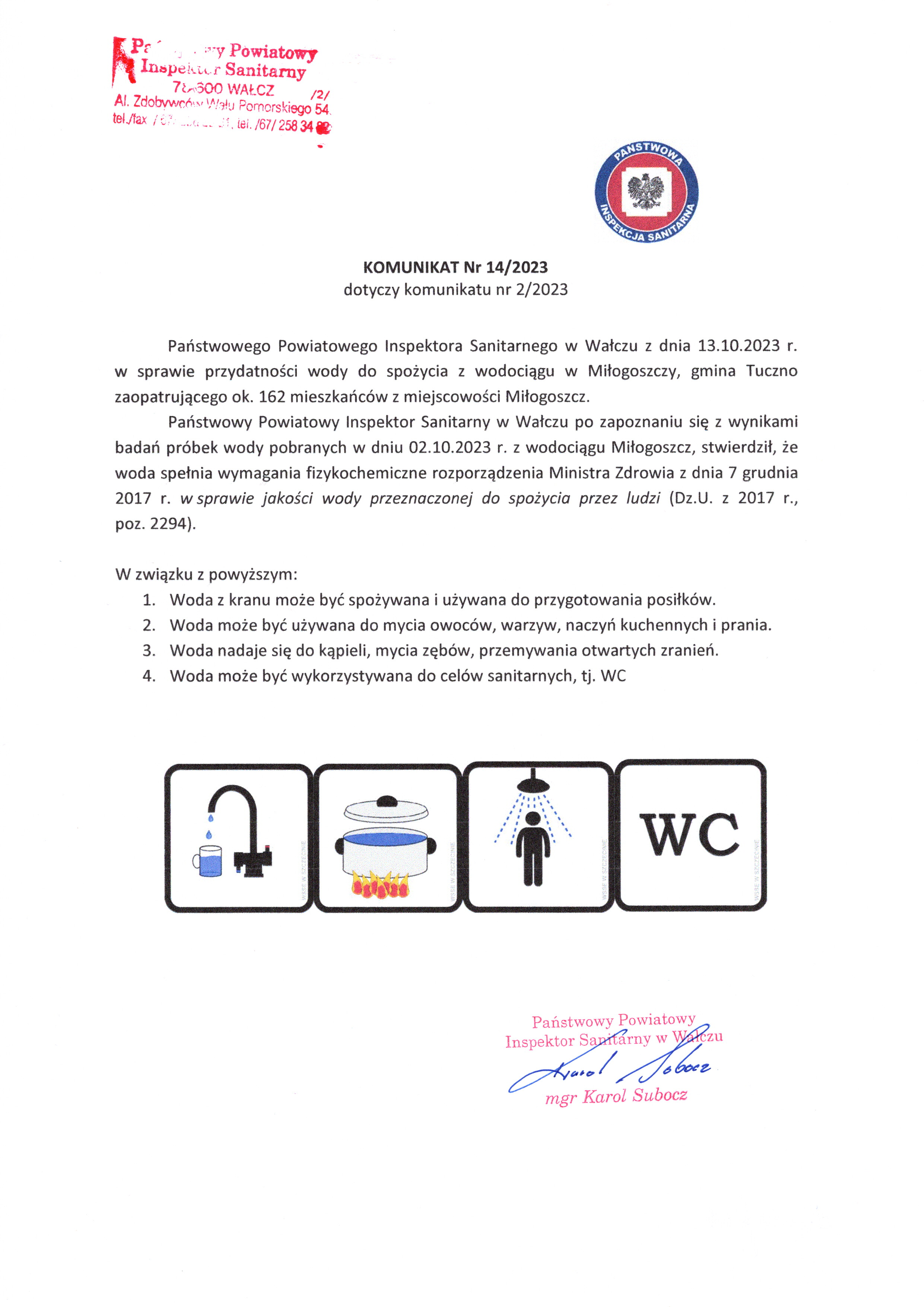 komunikat nr 14/2023