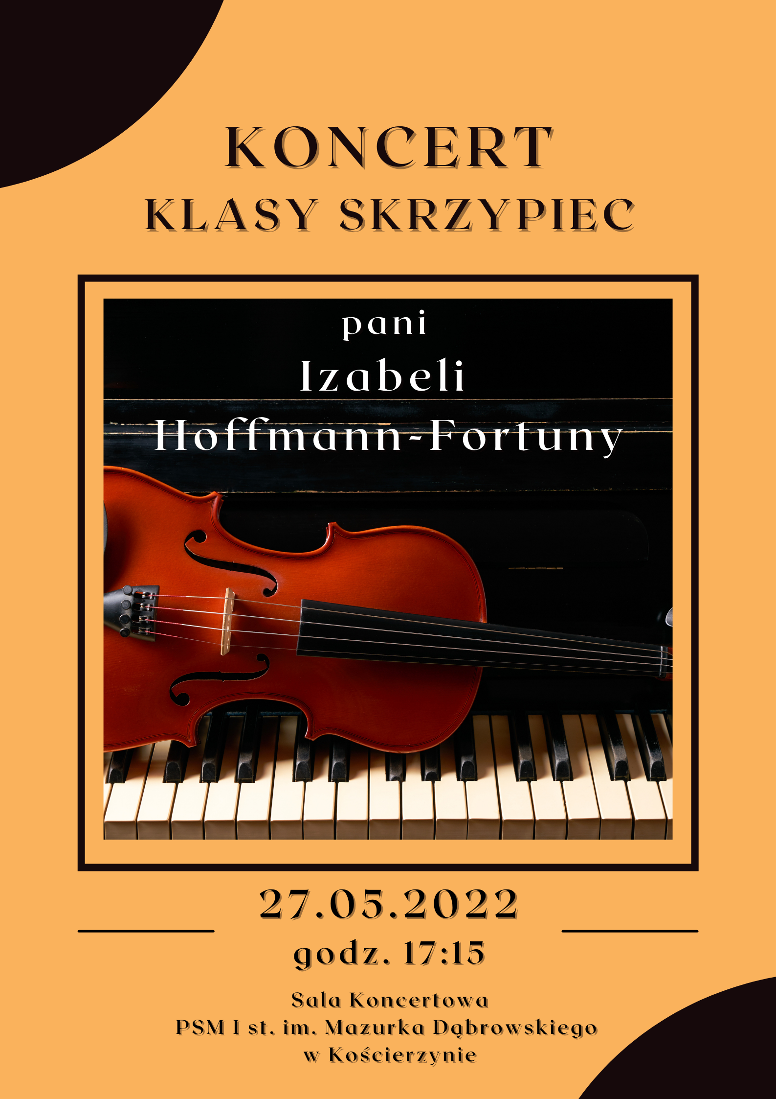 Koncert klasy skrzypiec