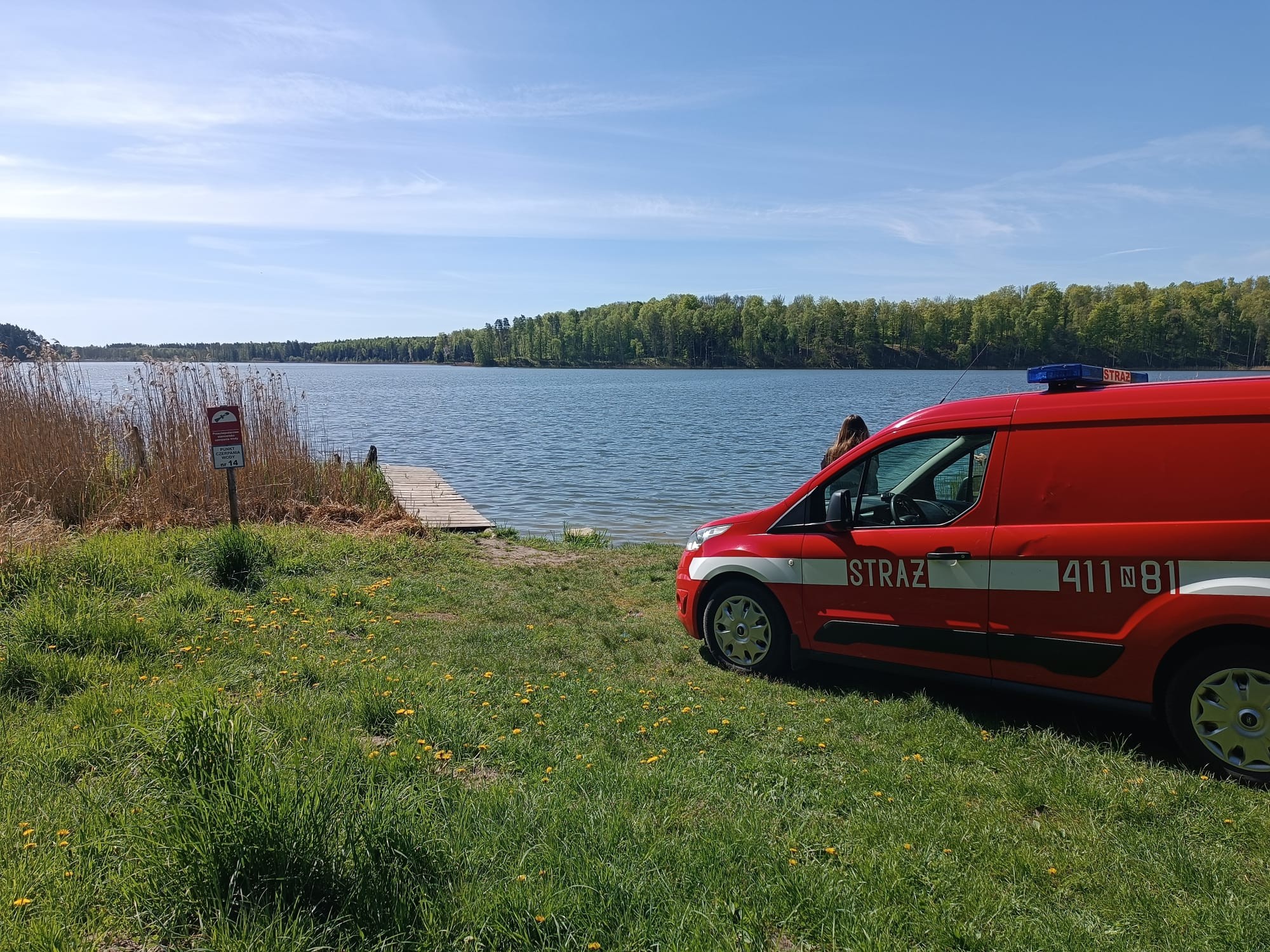 Kontrola bezpieczeństwa pożarowego w lasach. Wspólne działania leśników i strażaków.