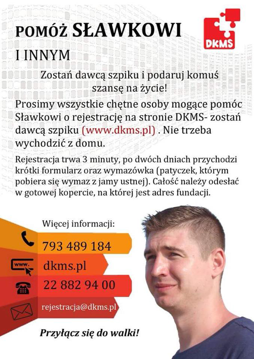 Pomóż Sławkowi i innym