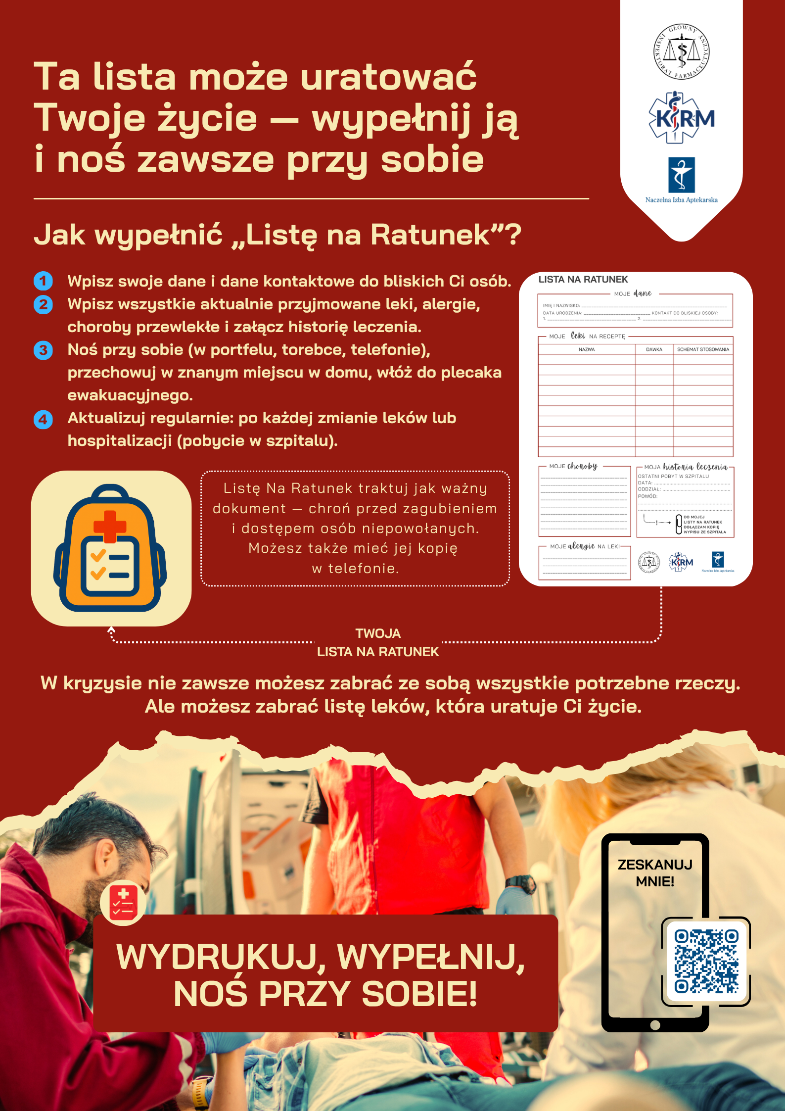 Jak wypełnić Listę na Ratunek