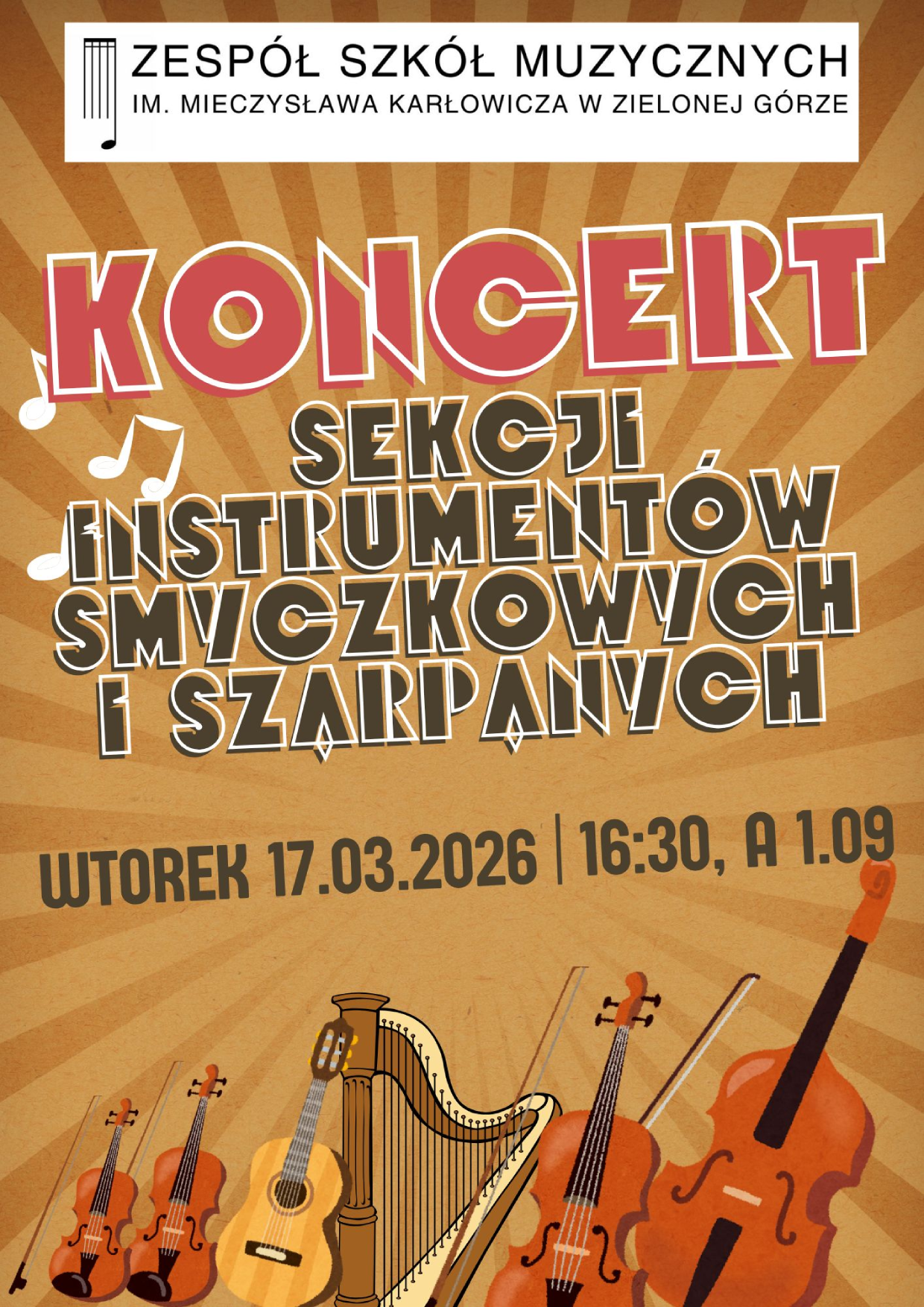 plakat koncert szarpanych 