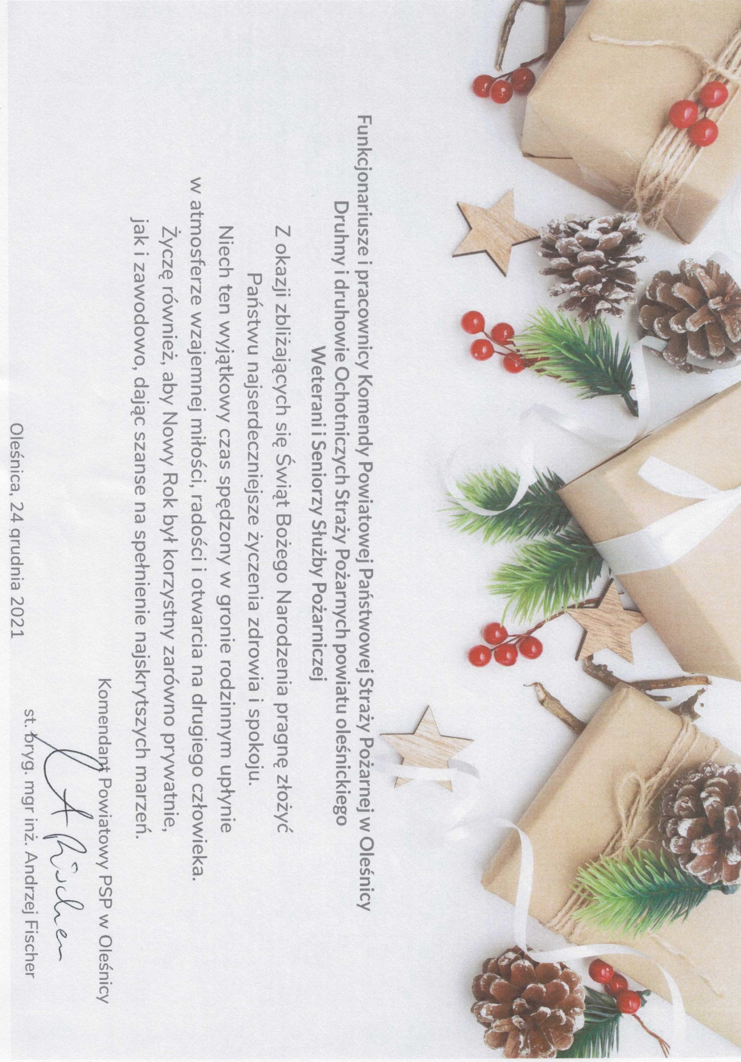 Życzenia świąteczne