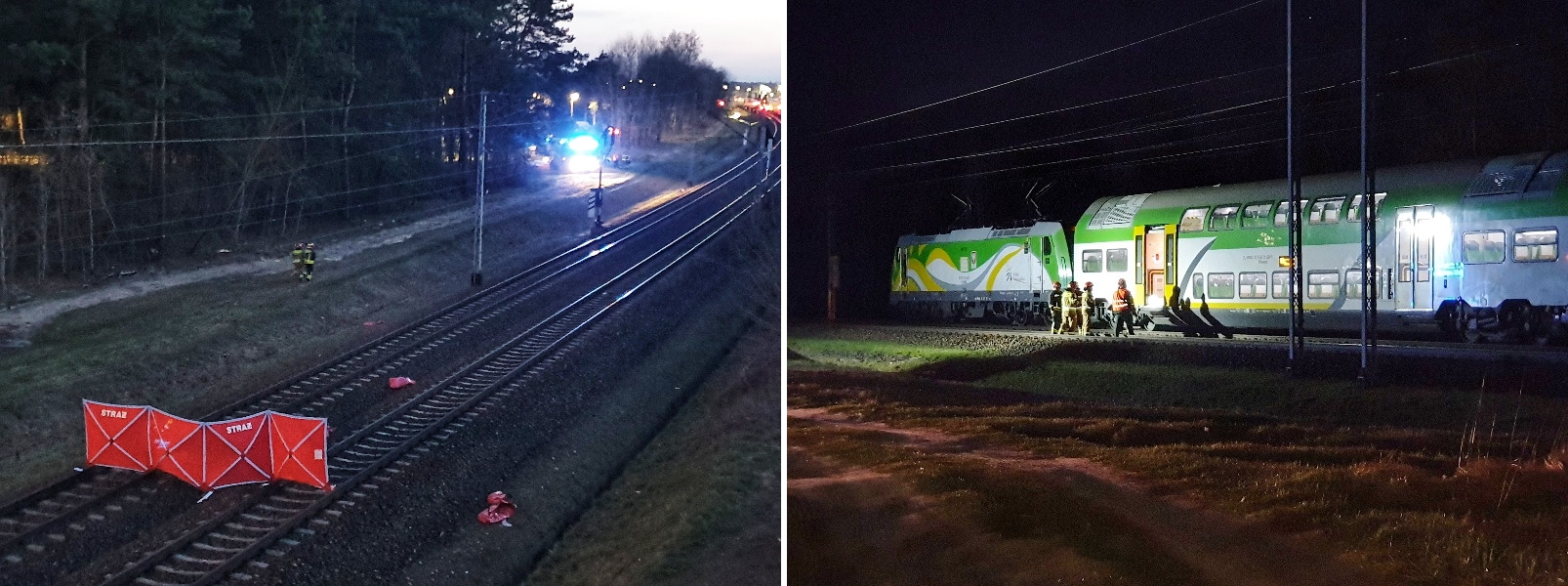 14 kwietnia 2022 roku w miejscowości Nowe Opole (gm. Siedlce) doszło do śmiertelnego potrącenia człowieka przez pociąg osobowy relacji Siedlce-Warszawa, fot. Aga Król.