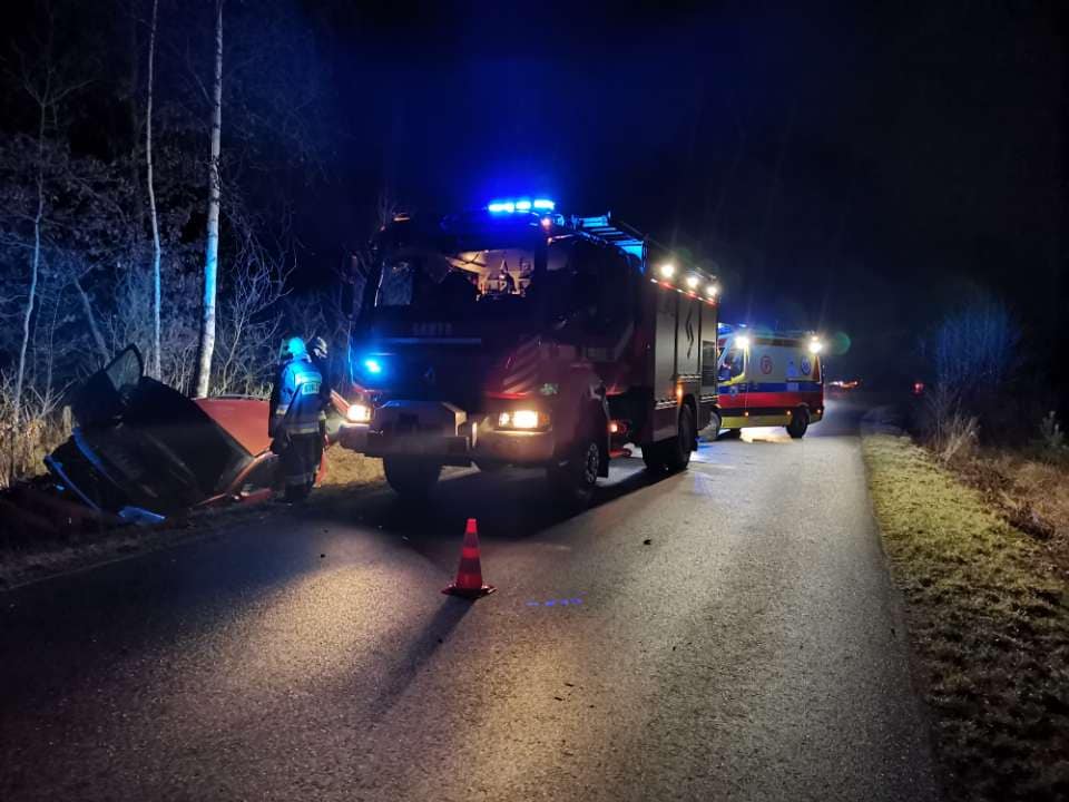 Wypadek w miejscowości Wilczonek.