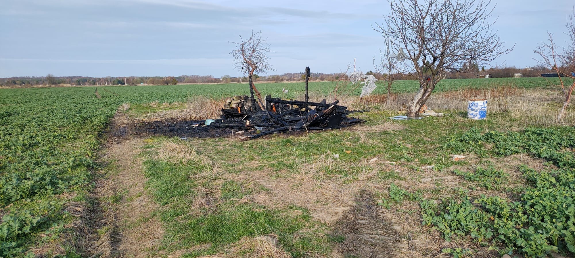 Pożar altanki – Braniewo 