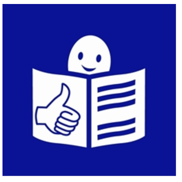 Głowa ludzika z zasłonięta ksiązką