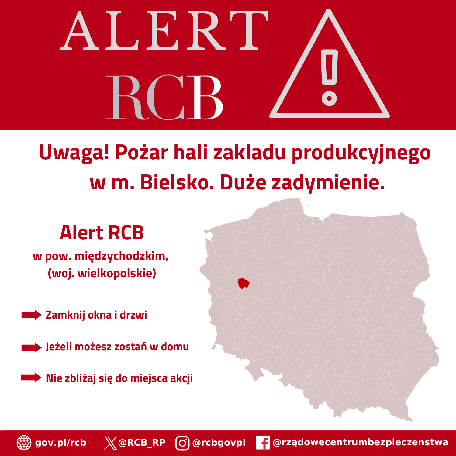 Alert RCB 27.08 pożar