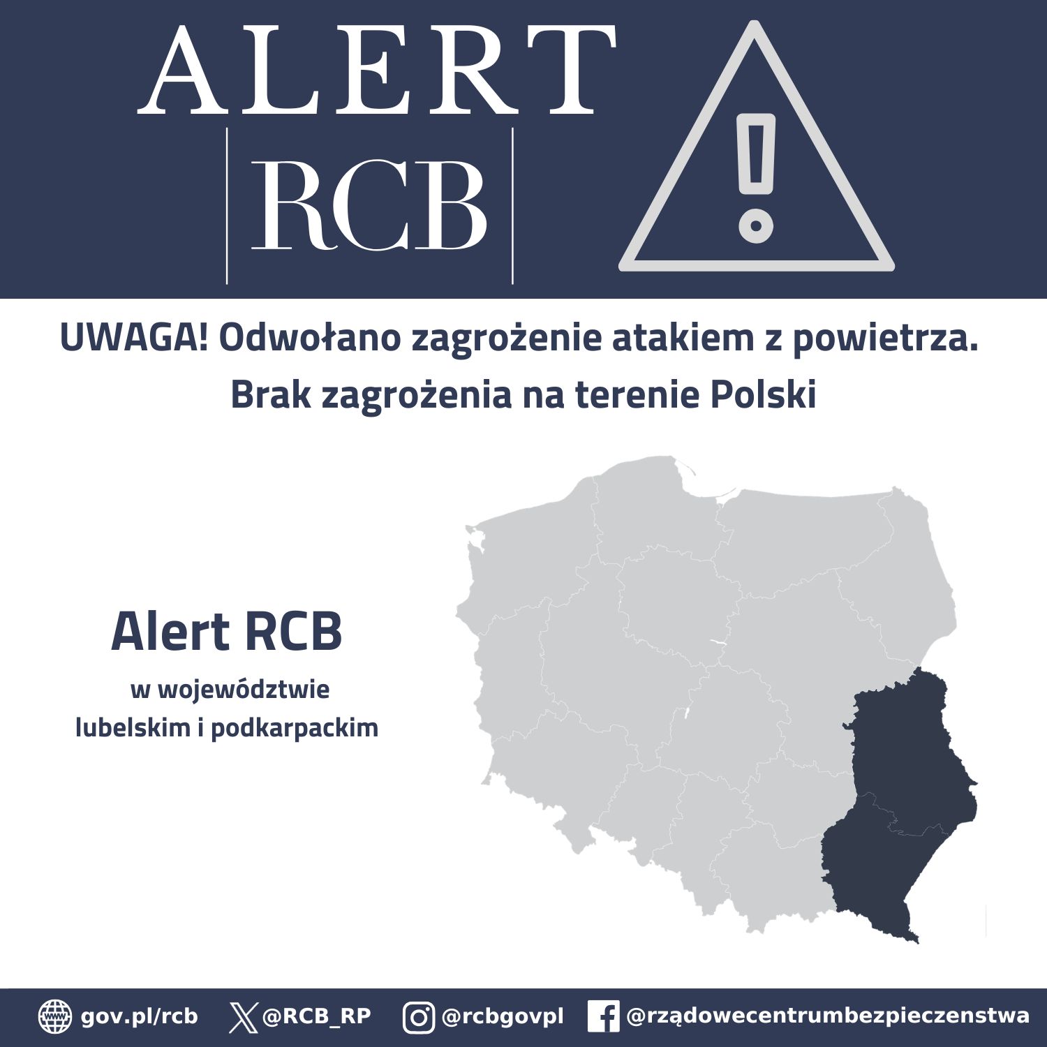2. Odwołanie ataku w Polsce - podkarpackie i lubelskie