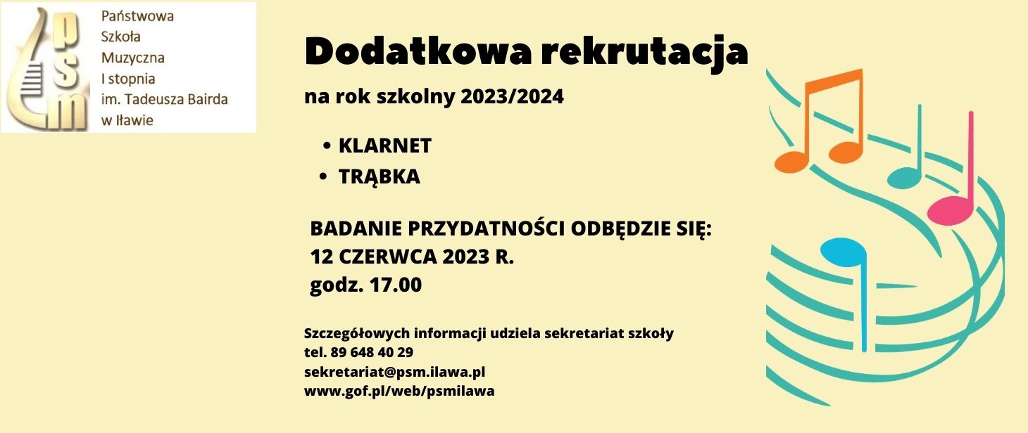 Dodatkowa rekrutacja 
