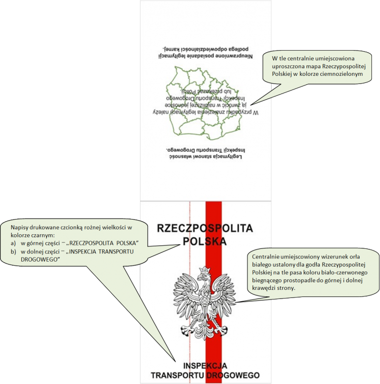 Okładka legitymacji Inspektora