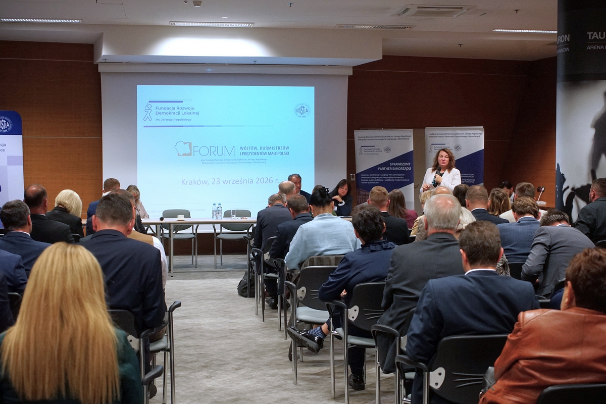 Forum Wójtów, Burmistrzów i Prezydentów Małopolski z udziałem Wód Polskich.