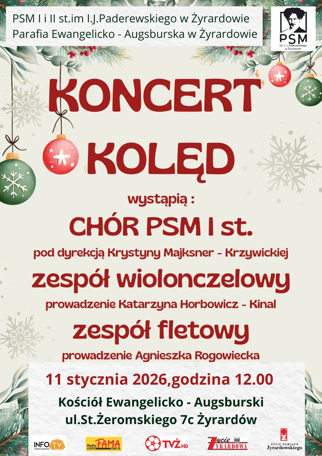 Koncert plakat 11 stycznia
