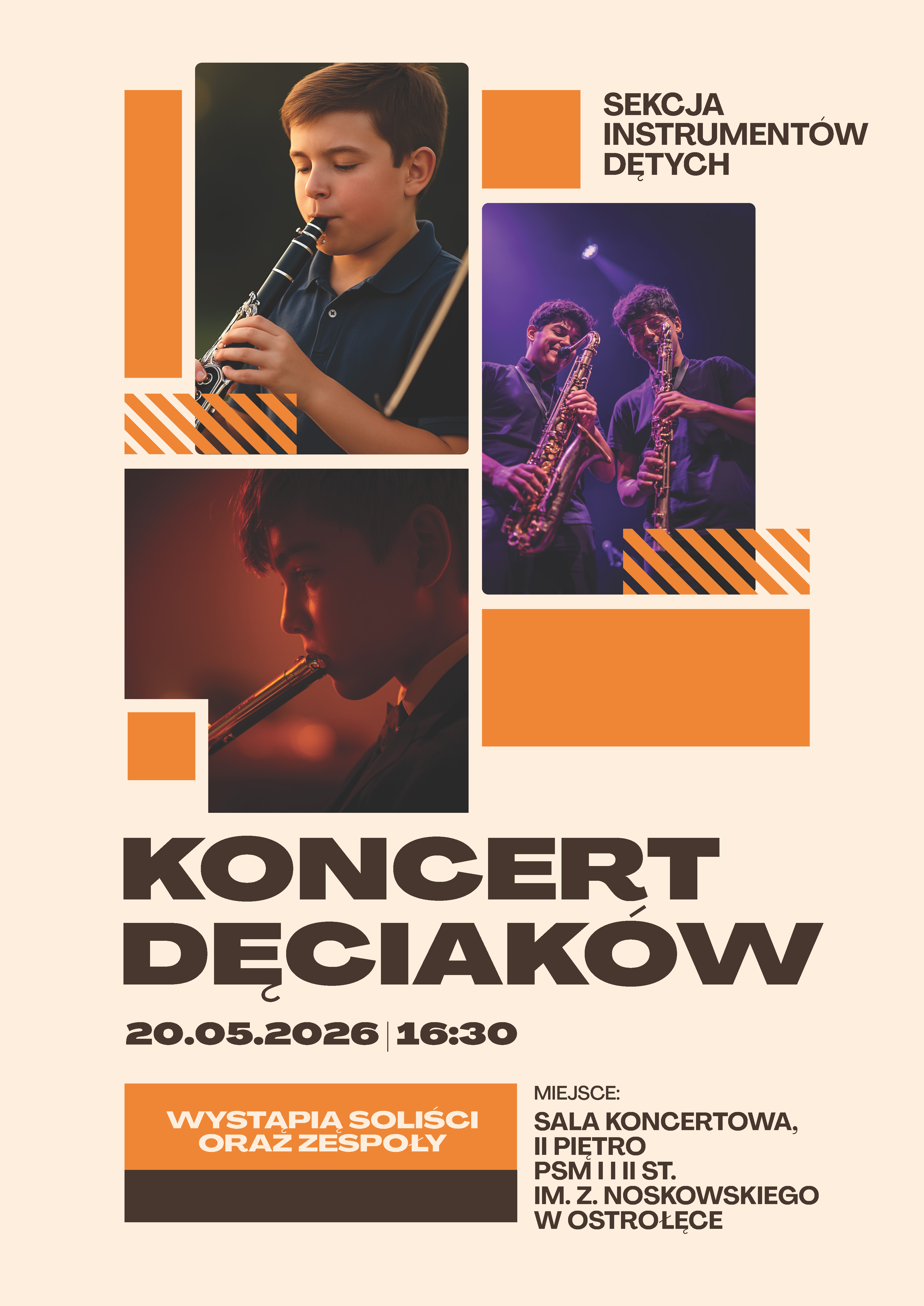 Koncert dęciaków - 20 maja 2026, Sala koncertowa II piętro