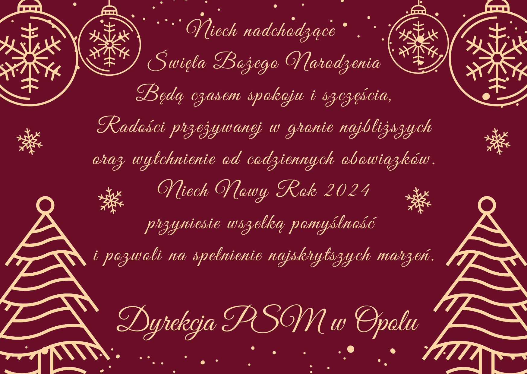 Życzenia świąteczne 2023