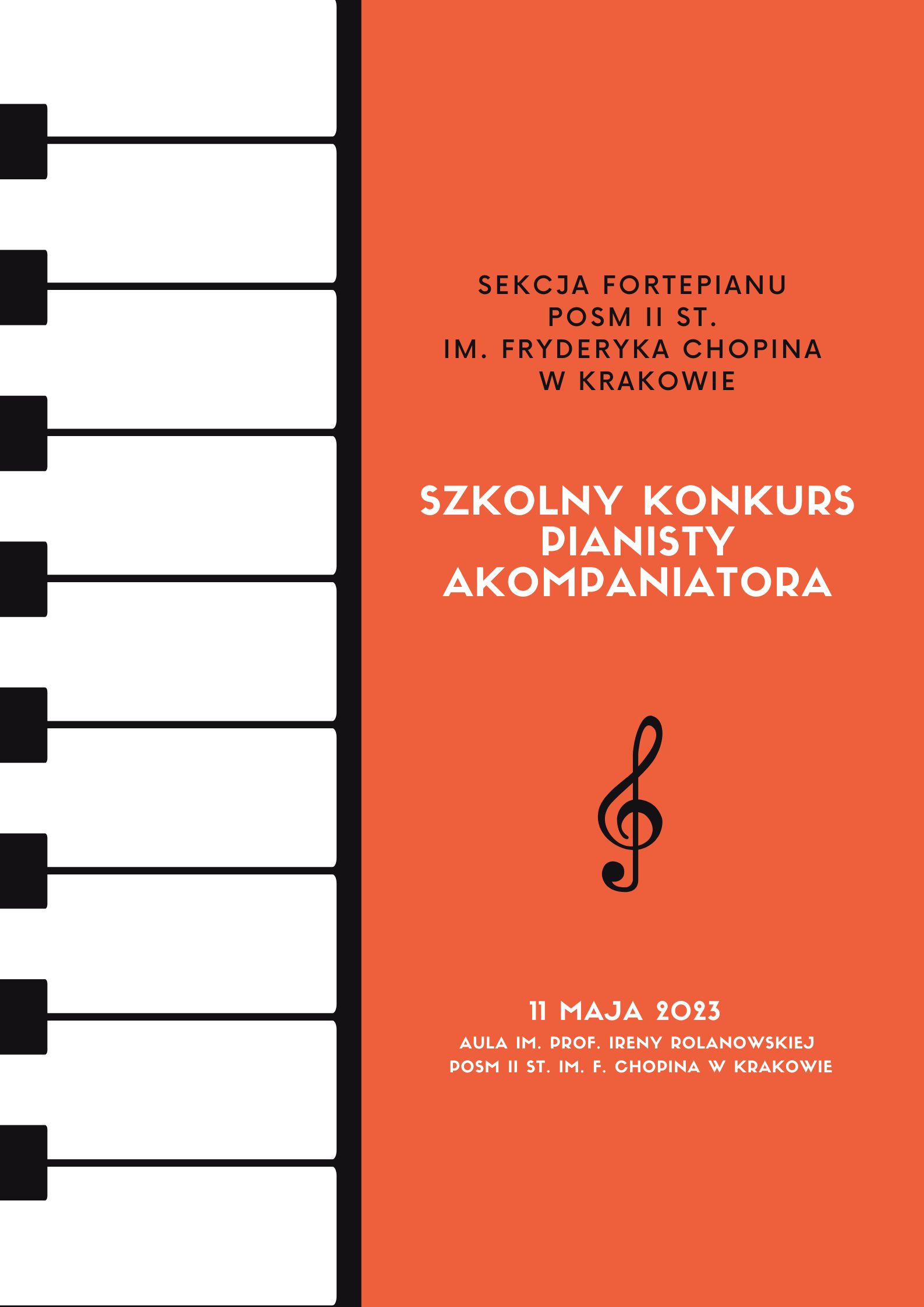 Szkolny Konkurs Pianisty Akompaniatora