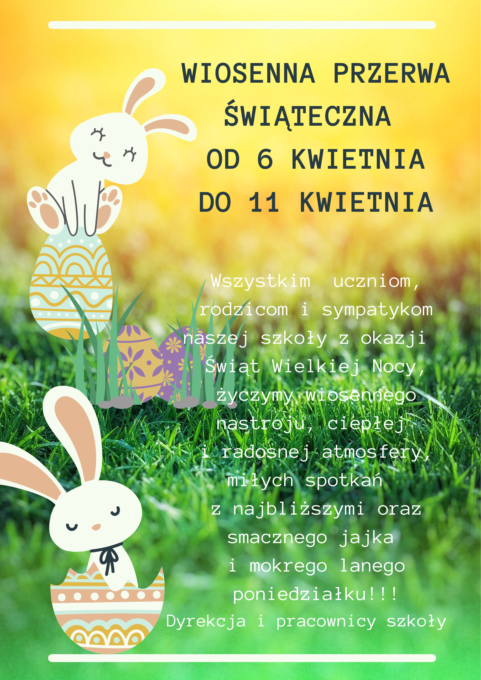 Wiosenna Przerwa Świąteczna