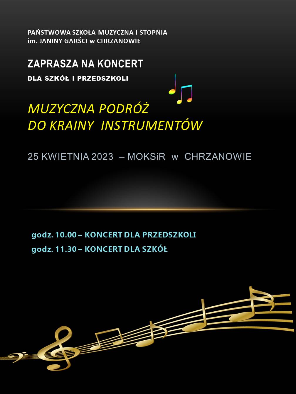 Muzyczna podróż - afisz