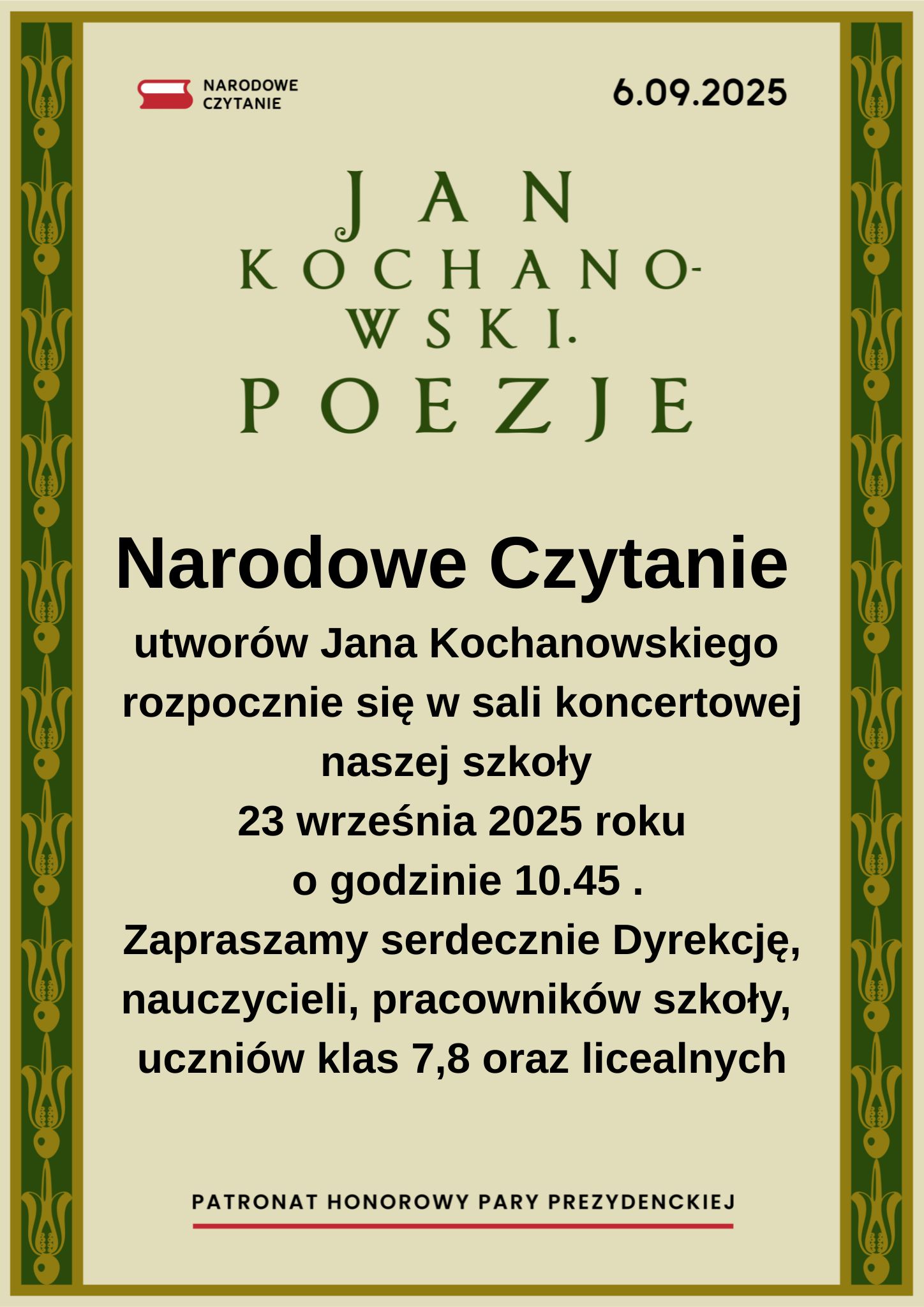 Narodowe czytanie 2025