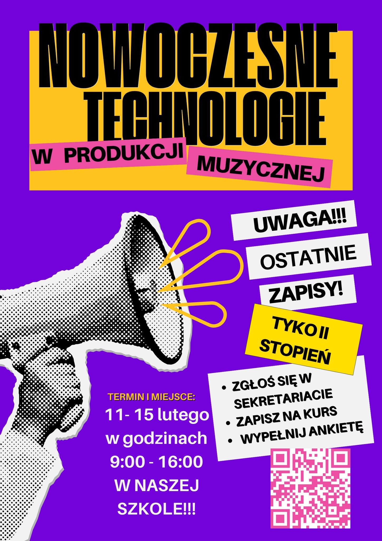 Nowoczesne technologie w produkcji muzycznej - warsztaty