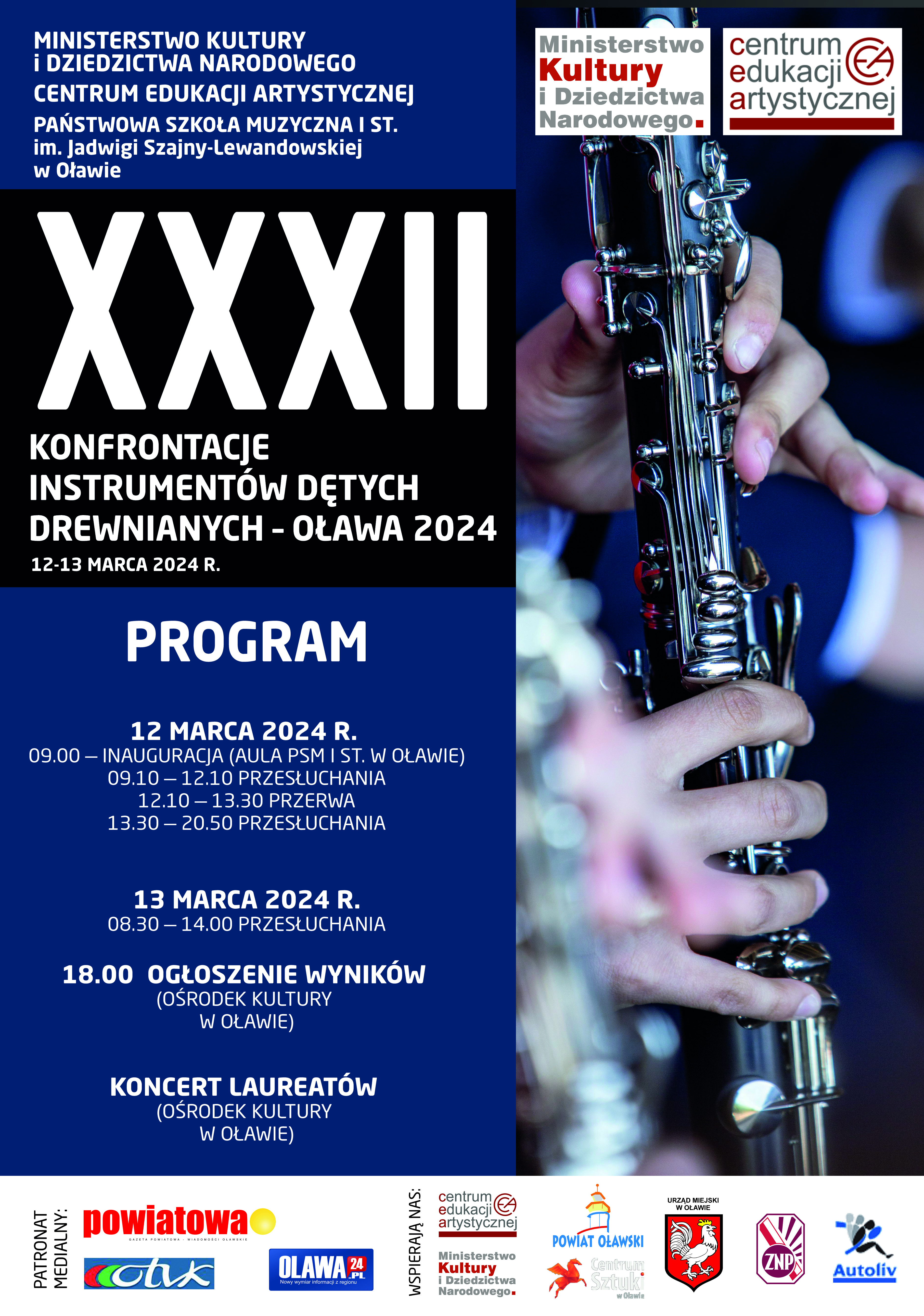 XXXII Konfrontacje Instrumentów Dętych - Oława 2024