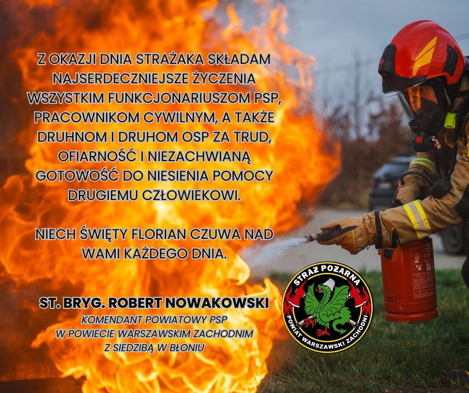 Życzenia Komendatna Powiatowego PSP