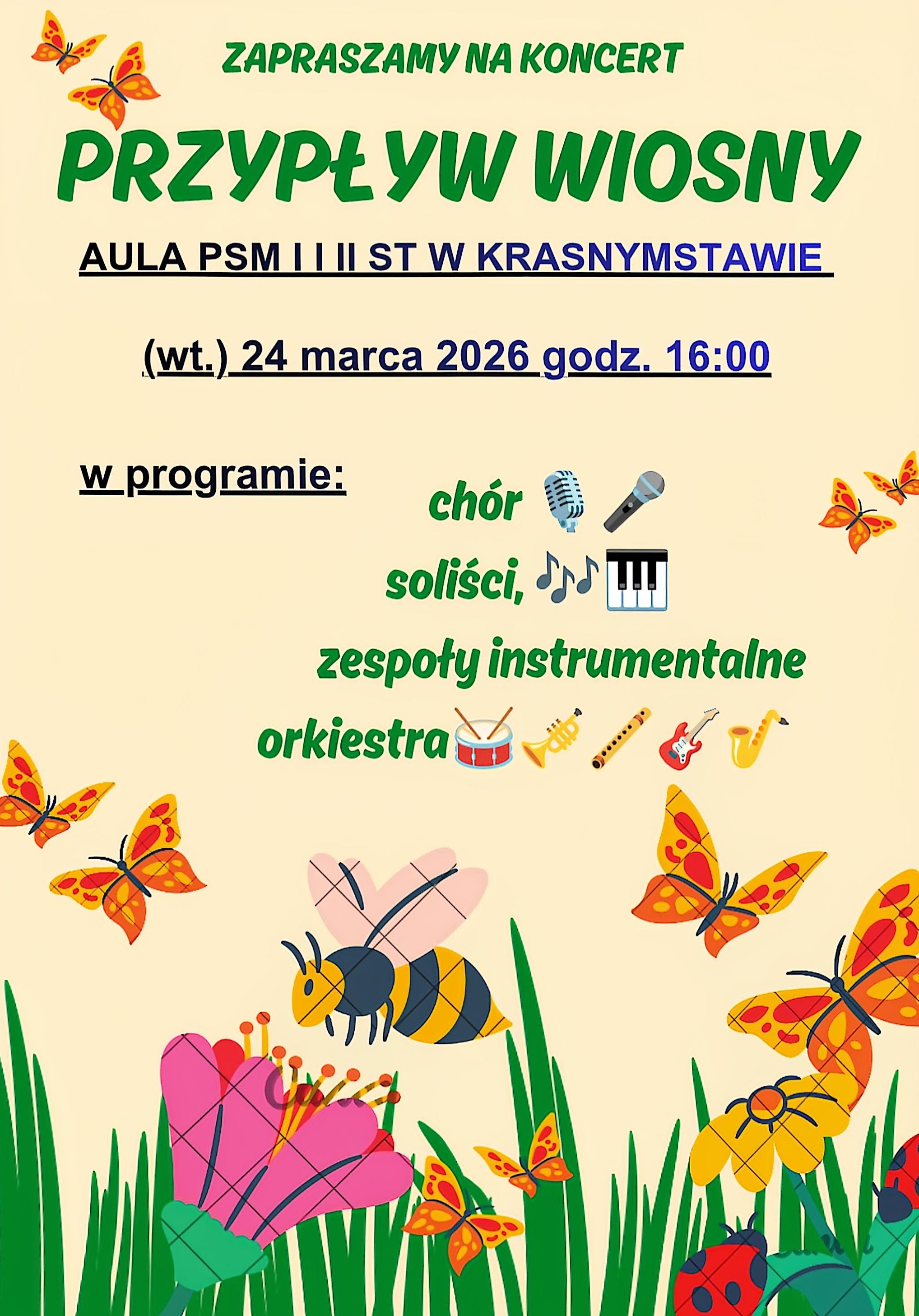 Koncert przyrływ wiosny