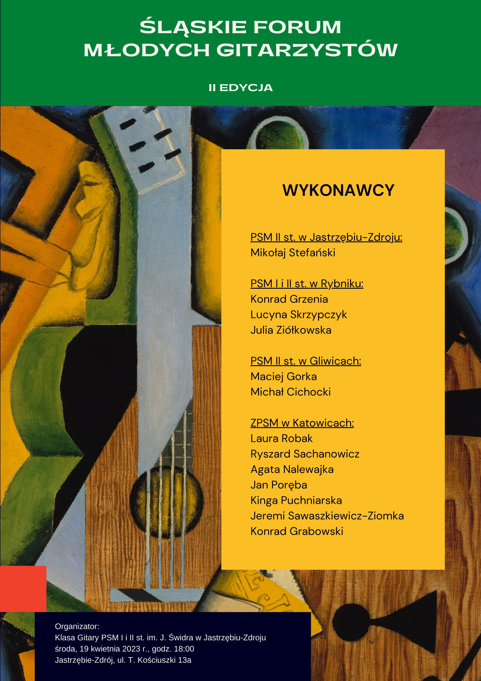 Plakat Forum Młodych Gitarzystów