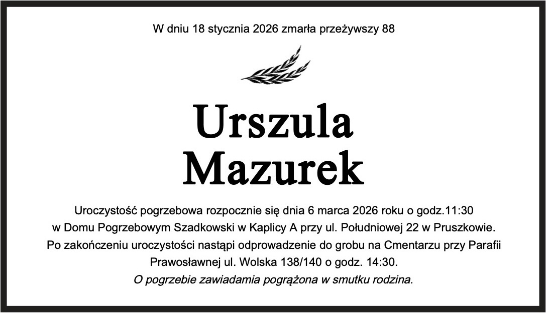 Urszula Mazurek - klepsydra