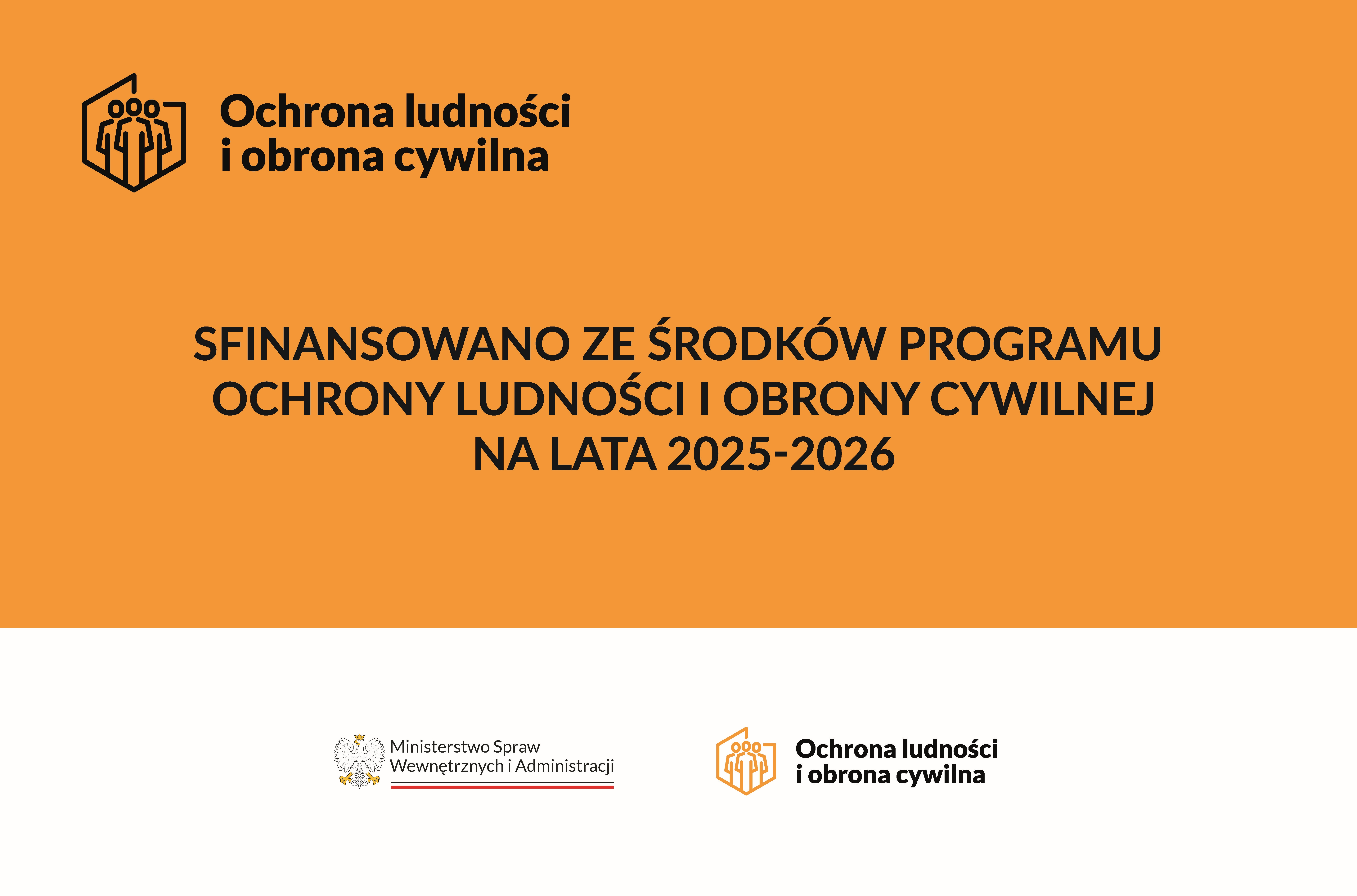 Grafika promocyjna akcji „Bezpieczne Lodowiska 2026”. Po lewej stronie znajduje się ilustracja przedstawiająca grupę osób (dorosłego i dzieci) jadących na łyżwach w rzędzie. Po prawej stronie, na niebieskim tle, widnieje napis: „Wspieramy tworzenie sztucznych lodowisk i ślizgawek”. W dolnym rogu umieszczono biały logotyp Państwowej Straży Pożarnej.