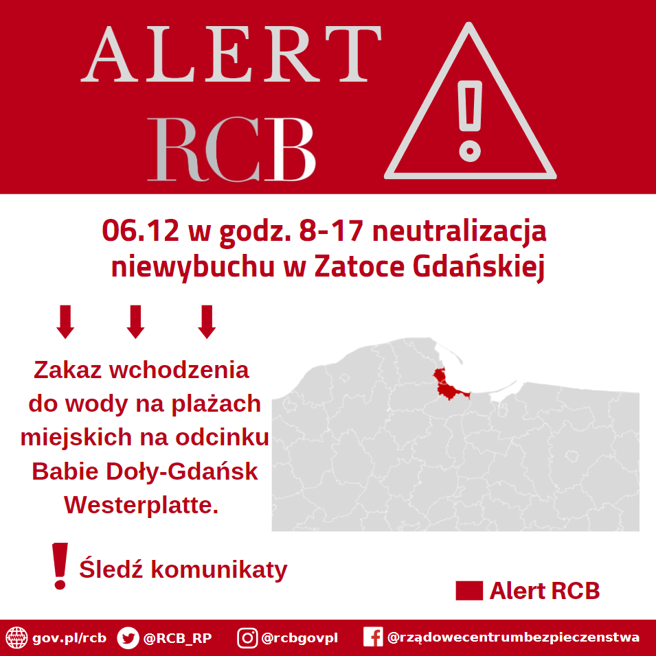 Alert RCB, neutralizacja wybuchu – 5 grudnia