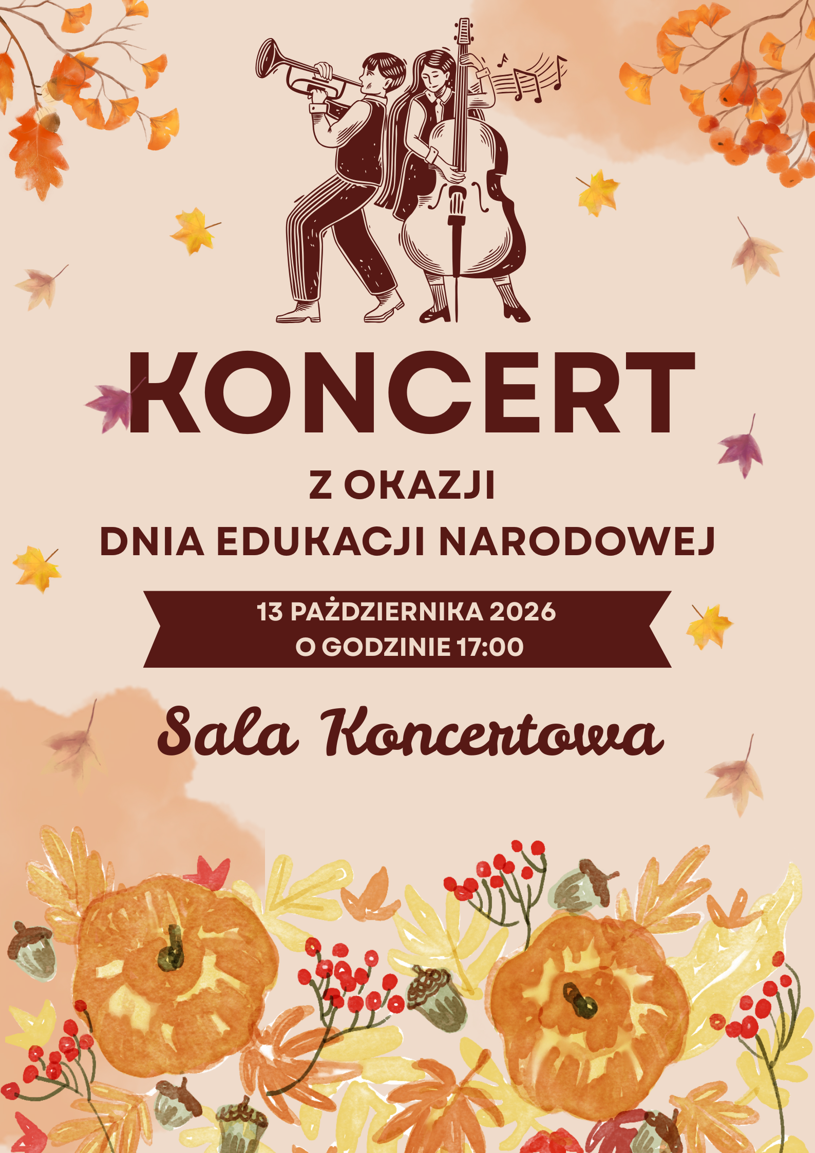 Koncert z okazji Dnia Edukacji Narodowej 13.10.2026
