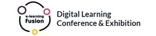 Kolorowe kółka na okręgu, obok napis Digital Learning Conference & Exhibition