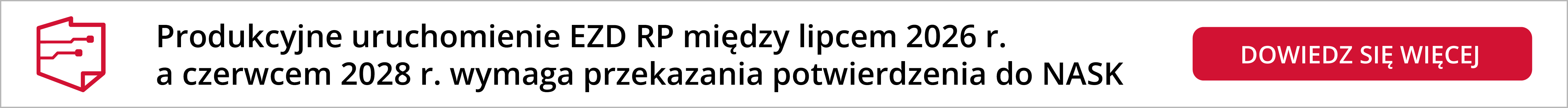 Potwierdzenie produkcyjnego uruchomienia EZD RP na uczelni MNiSW