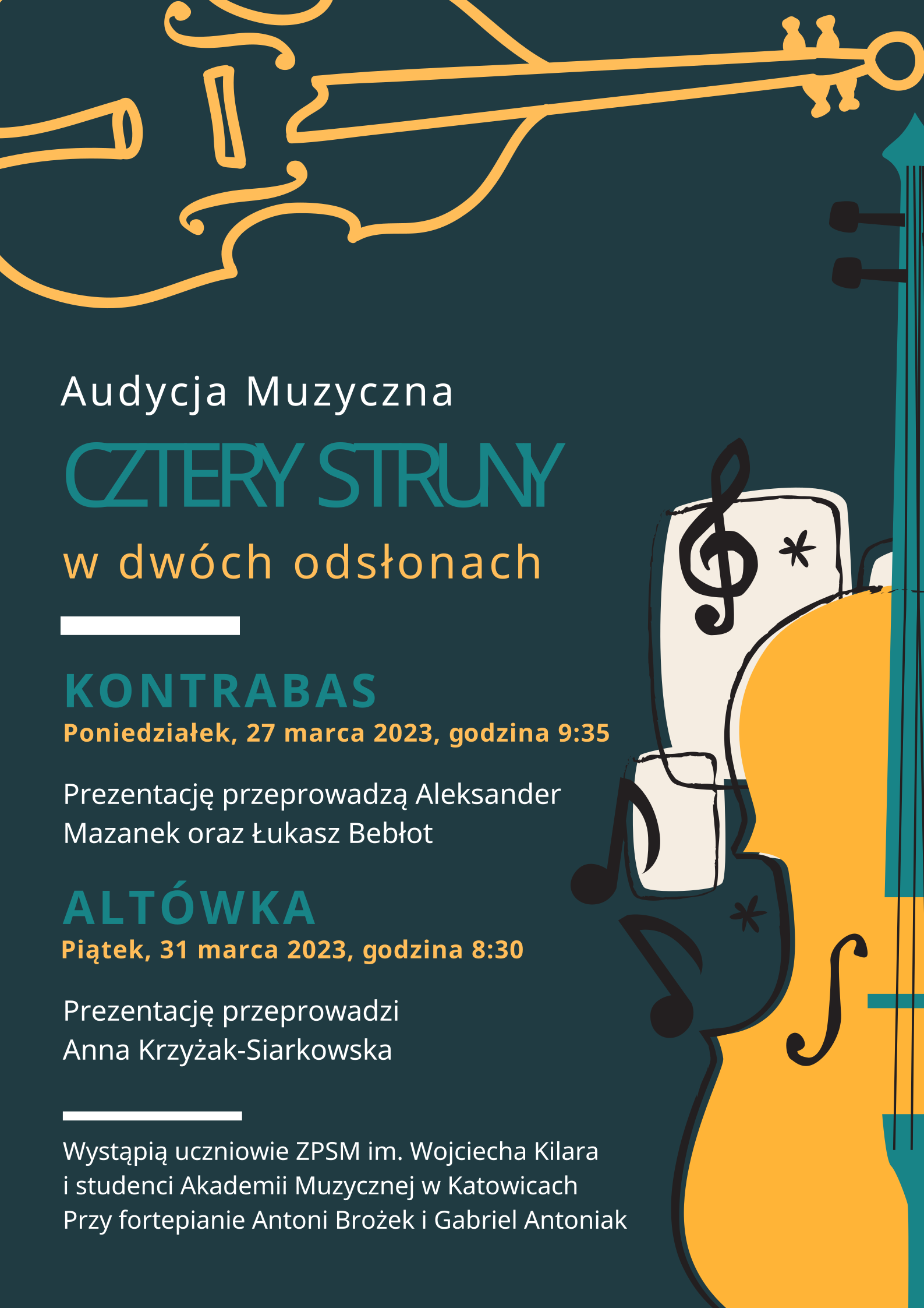  Audycja Muzyczna CZTERY STRUNY w dwóch odsłonach