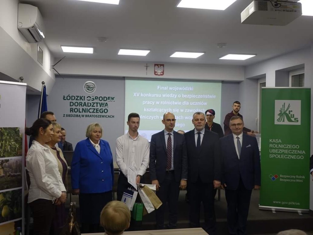 Sukces naszych uczniów w Finale Wojewódzkim Konkursu Wiedzy o Bezpieczeństwie Pracy w Rolnictwie