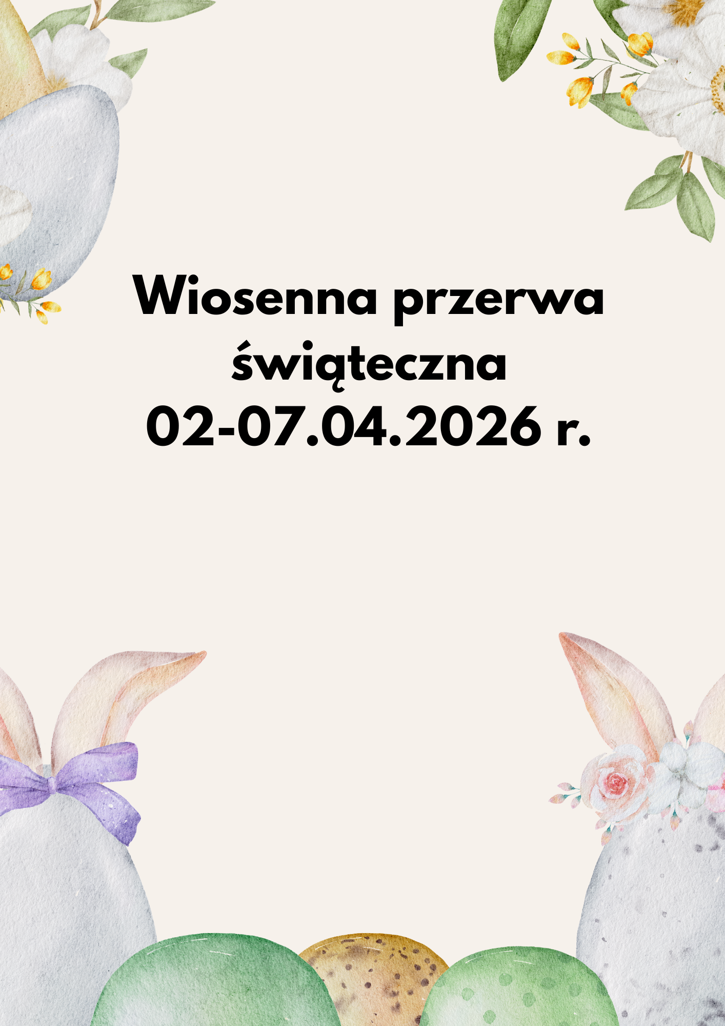 Wiosenna pprzerwa świąteczna
